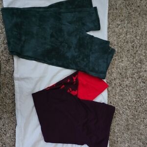 Stylish  Bottoms Set - Black and Red